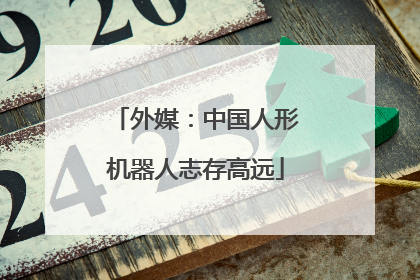 外媒：中国人形机器人志存高远